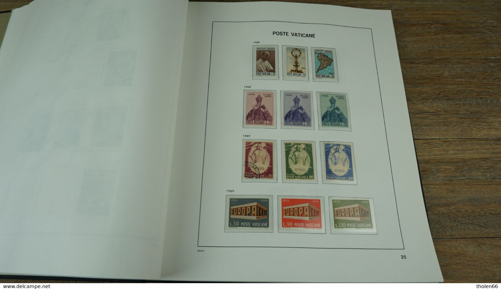 Vatican Poste - Album DAVO  1852 - 2001 - Nice collection (incomplete) ** mint never hinged.