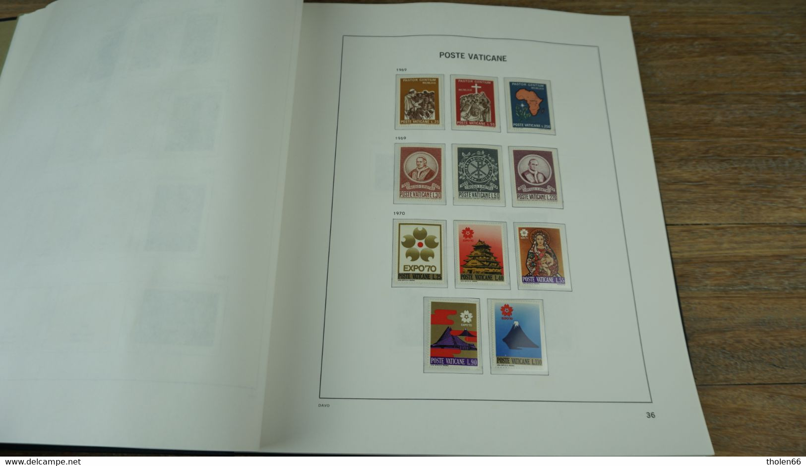 Vatican Poste - Album DAVO  1852 - 2001 - Nice collection (incomplete) ** mint never hinged.