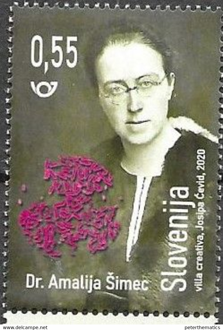 SLOVENIA, 2020, MNH, FAMOUS WOMEN, MEDICINE, DR. AMALIJA SIMEC,1v - Altri & Non Classificati