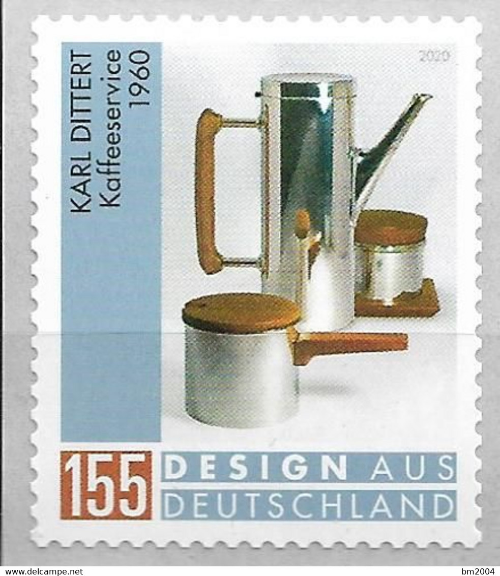 2020  Deutschland Allem. Fed.Mi. 3570**MNH   Design Aus Deutschland  Kaffeeservice Von Karl Dittert - Unused Stamps