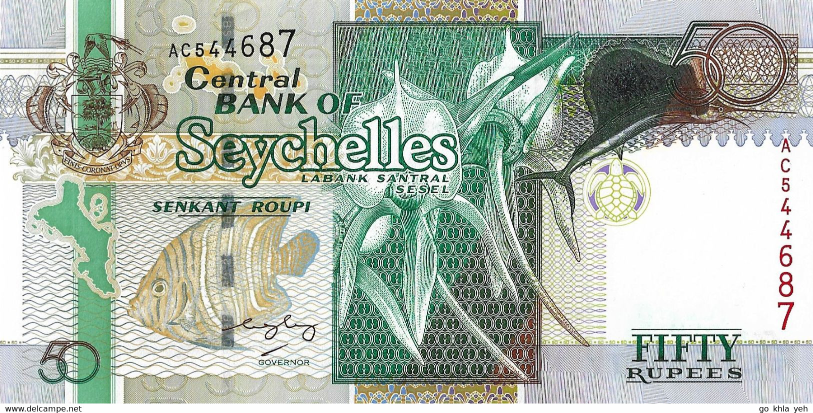 SEYCHELLES 2005  50 Rupee - P.39Aa  Neuf UNC - 1 - Seychelles