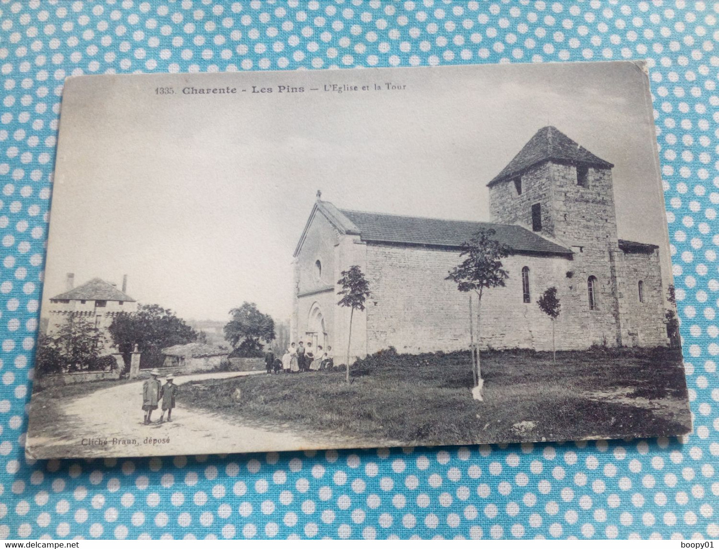 CPA LES PINS (Charente 16) : L'église Et La Tour - Sonstige & Ohne Zuordnung