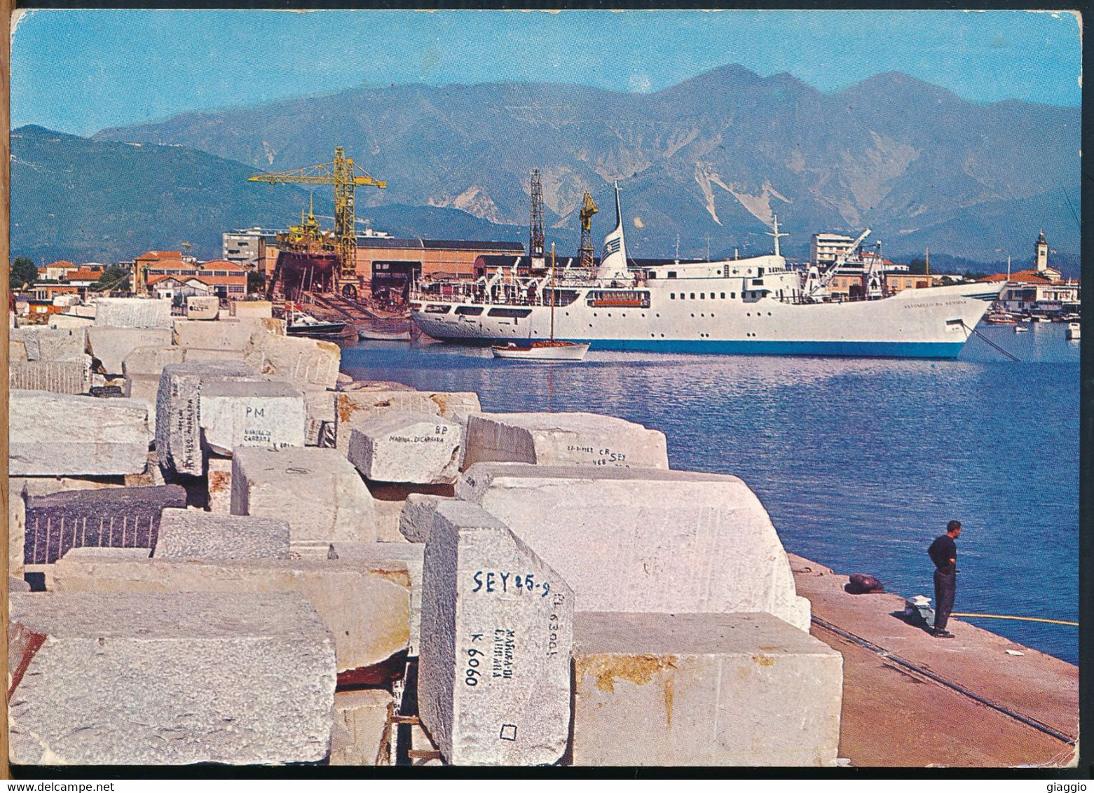 °°° 24091 - MARINA DI CARRARA - IL PORTO (MS) 1966 °°° - Carrara