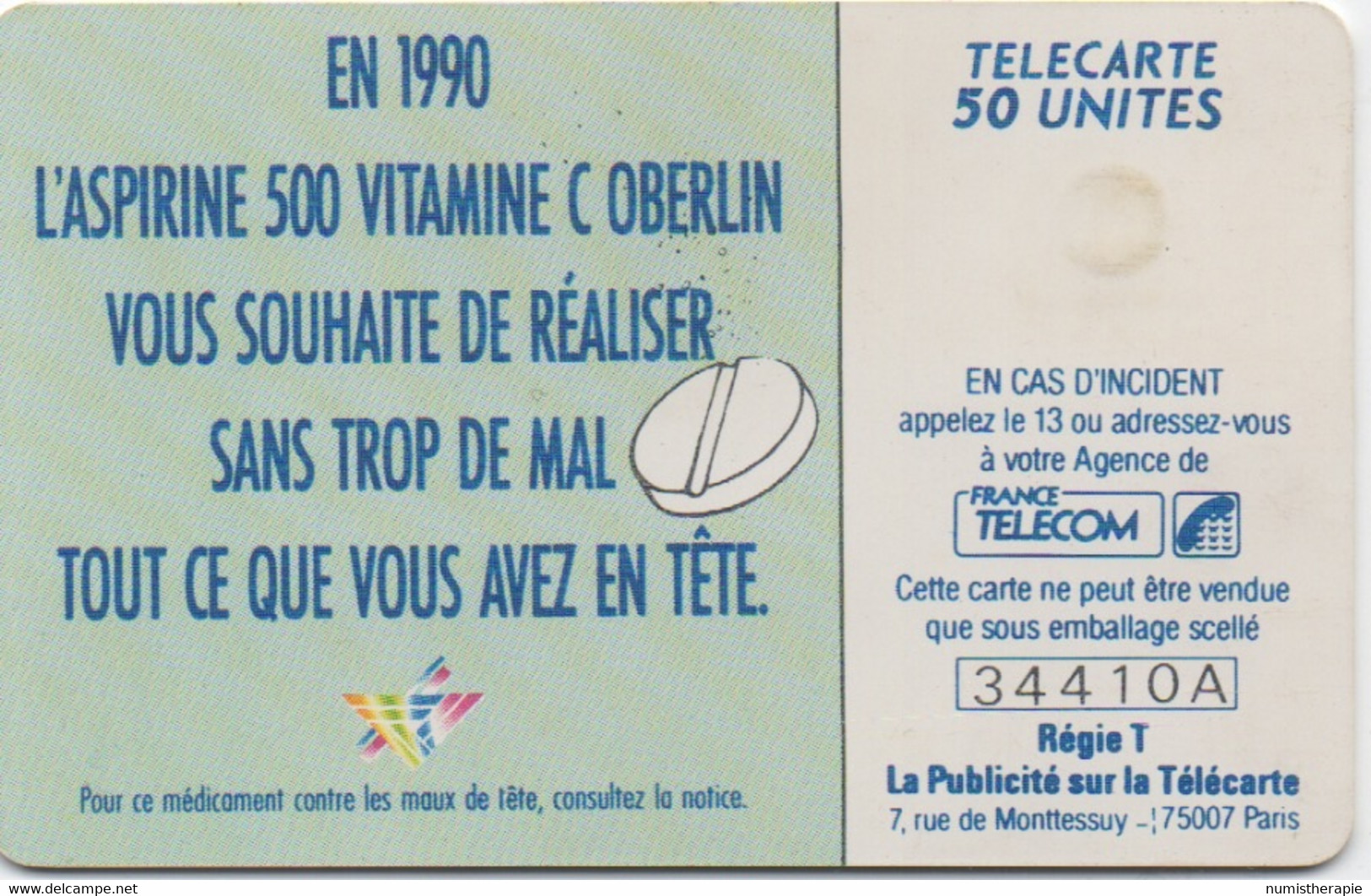 Aspirine Oberlin 500mg Vitamine C - 1990