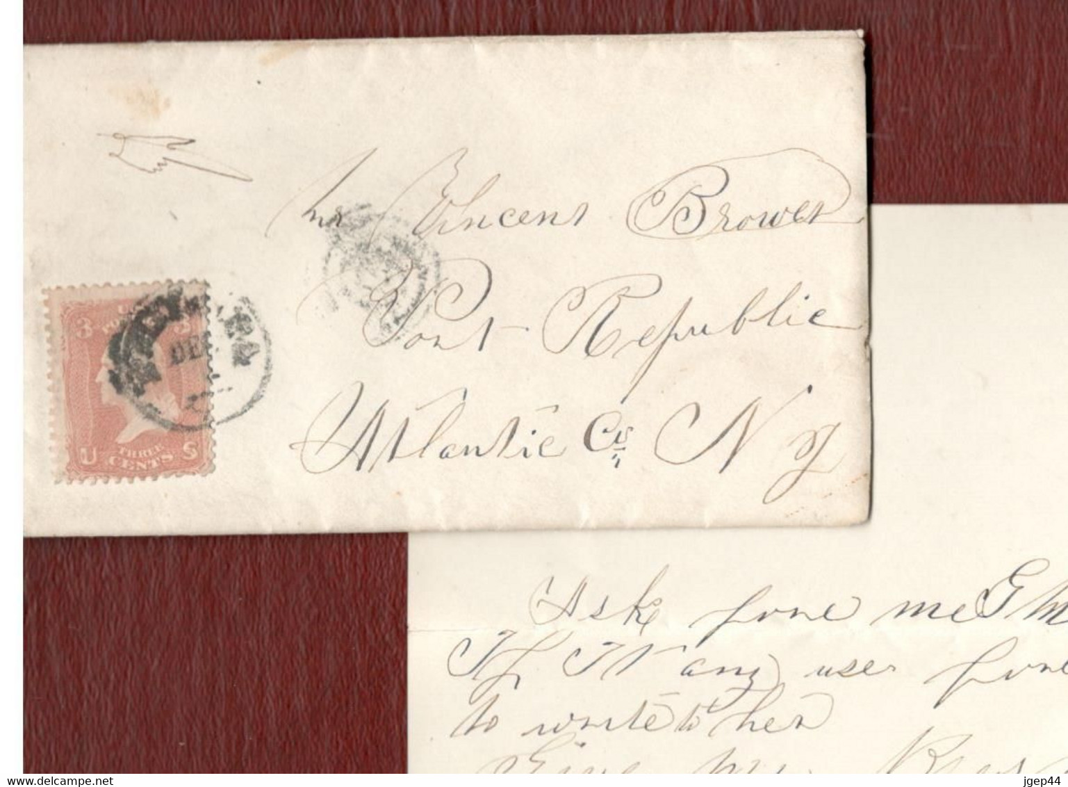 Klassik-Brief 1865 Als EF Mit Viel Inhalt, Briefpapier Oben Geprägt, Fetter K1 Mit Nebenstempel - Briefe U. Dokumente
