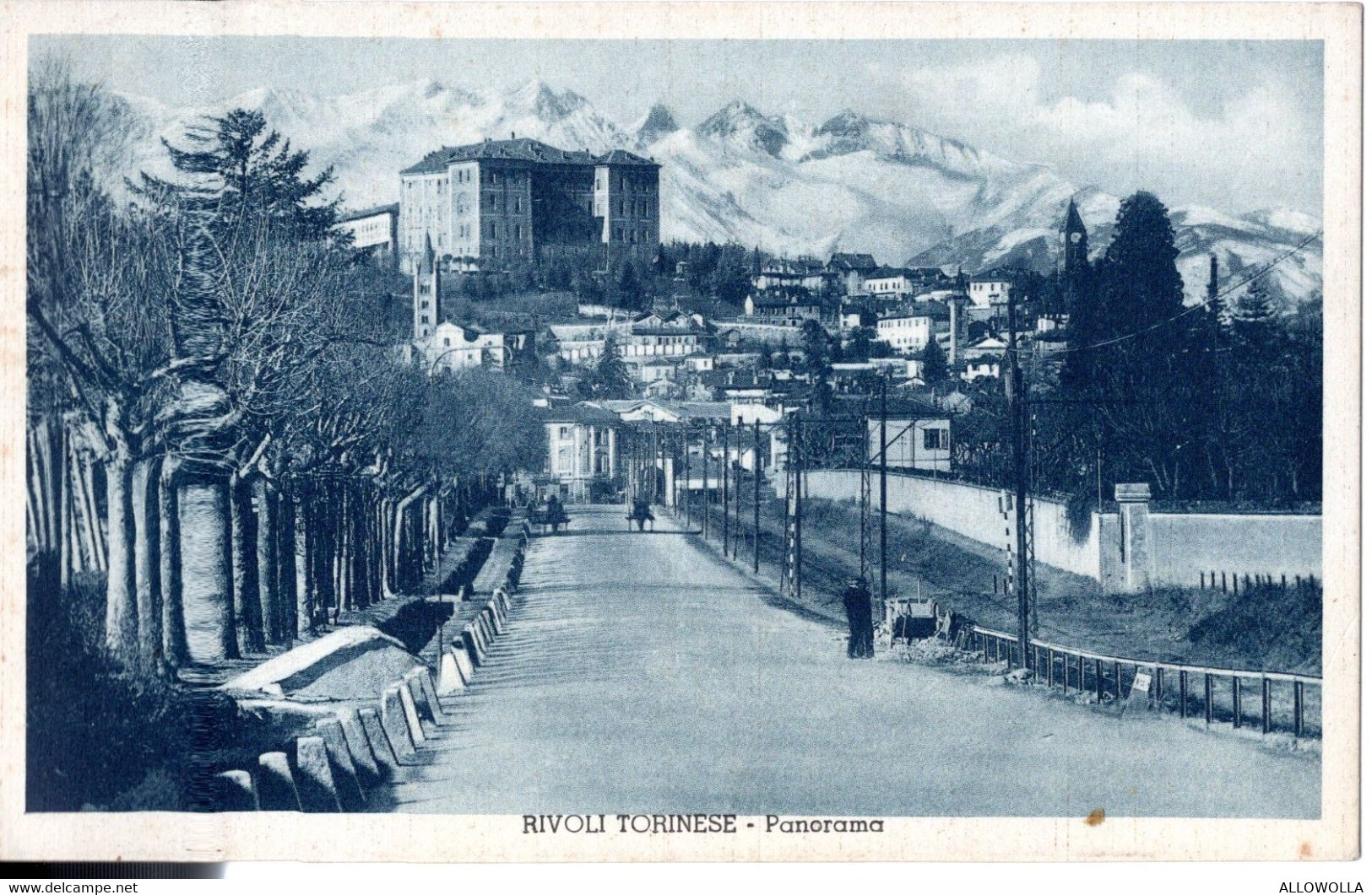 11244" RIVOLI TORINESE-PANORAMA " ANIMATA- VERA FOTO-CART SPED - Rivoli