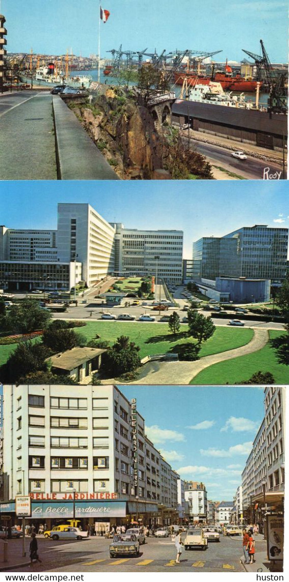 NANTES - LOT 6 CARTES - Le Port, Le Centre Hospitalier, Place De A Défense.......... - Nantes