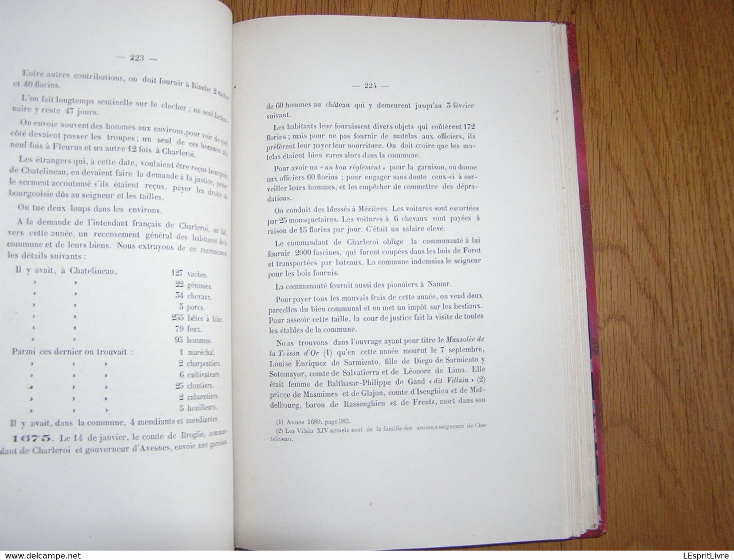 ANNALES HISTORIQUES DE LA COMMUNE DE CHÂTELINEAU J Kaisin 1871 Régionalisme Hainaut Charleroi Histoire