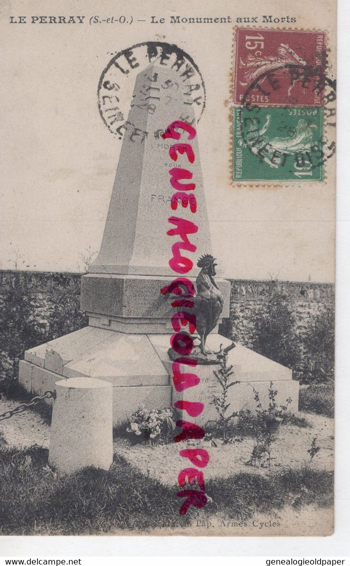 78- LE PERRAY EN YVELINES - LE MONUMENT AUX MORTS  COQ - RARE - - Le Perray En Yvelines