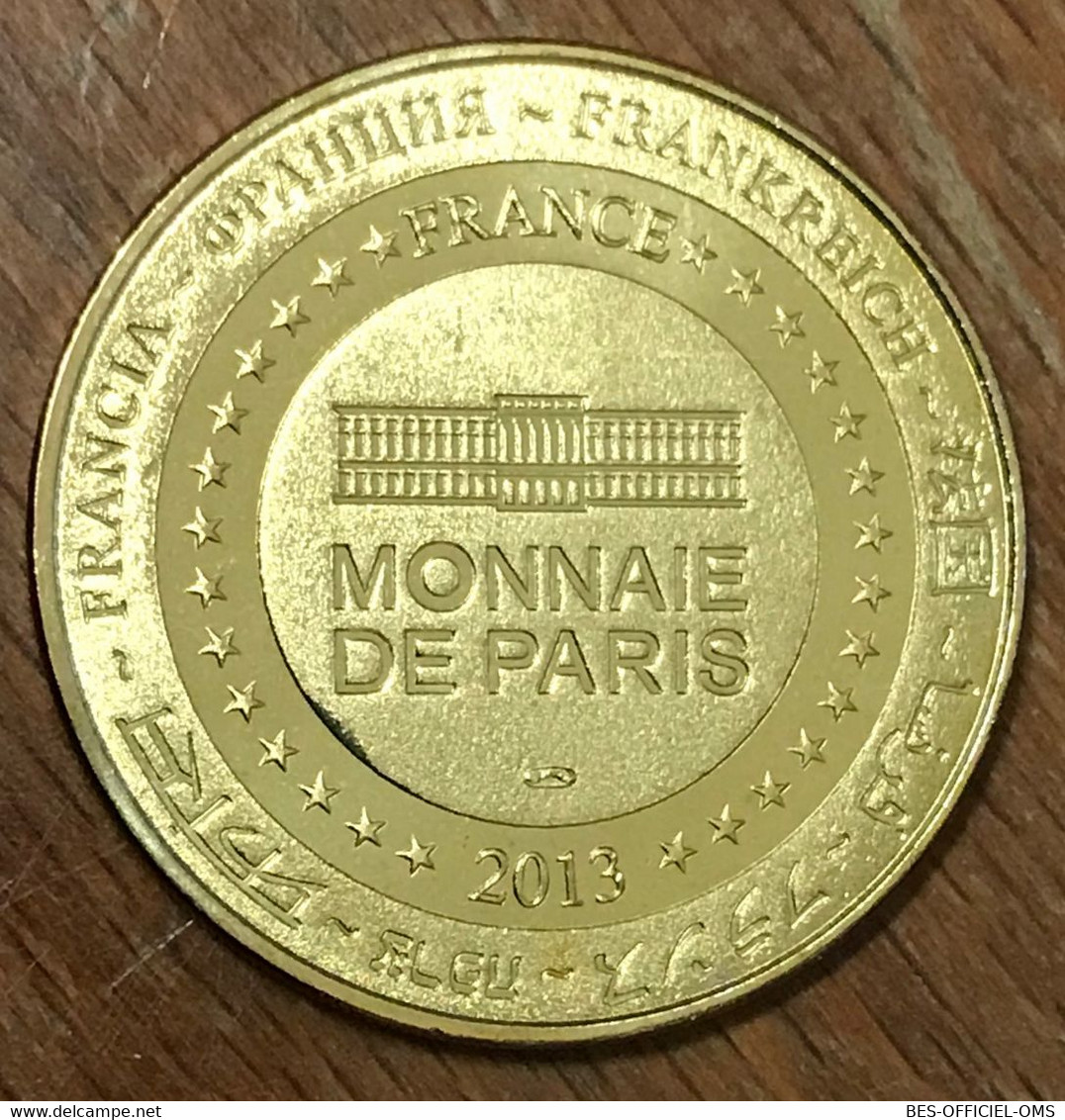 56 LORIENT CITÉ DE LA VOILE ERIC TABARLY MÉDAILLE SOUVENIR MONNAIE DE PARIS 2013 JETON TOURISTIQUE MEDALS COINS TOKENS - 2013