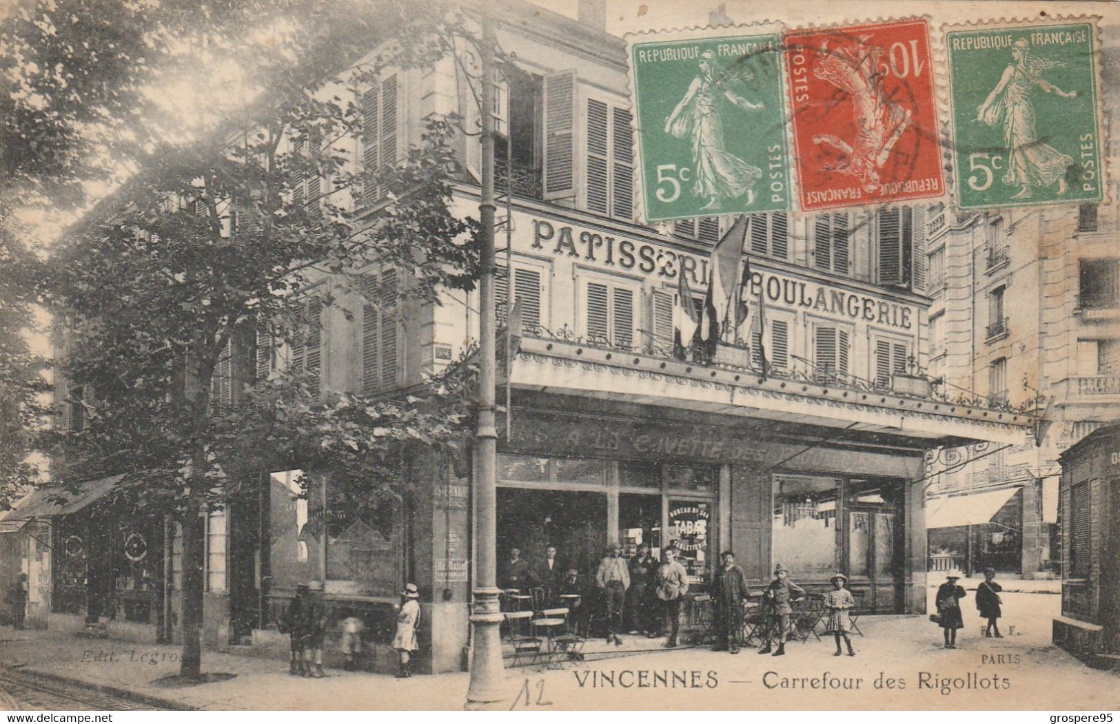 VINCENNES CARREFOUR DES RIGOLLOTS 1921 - Vincennes