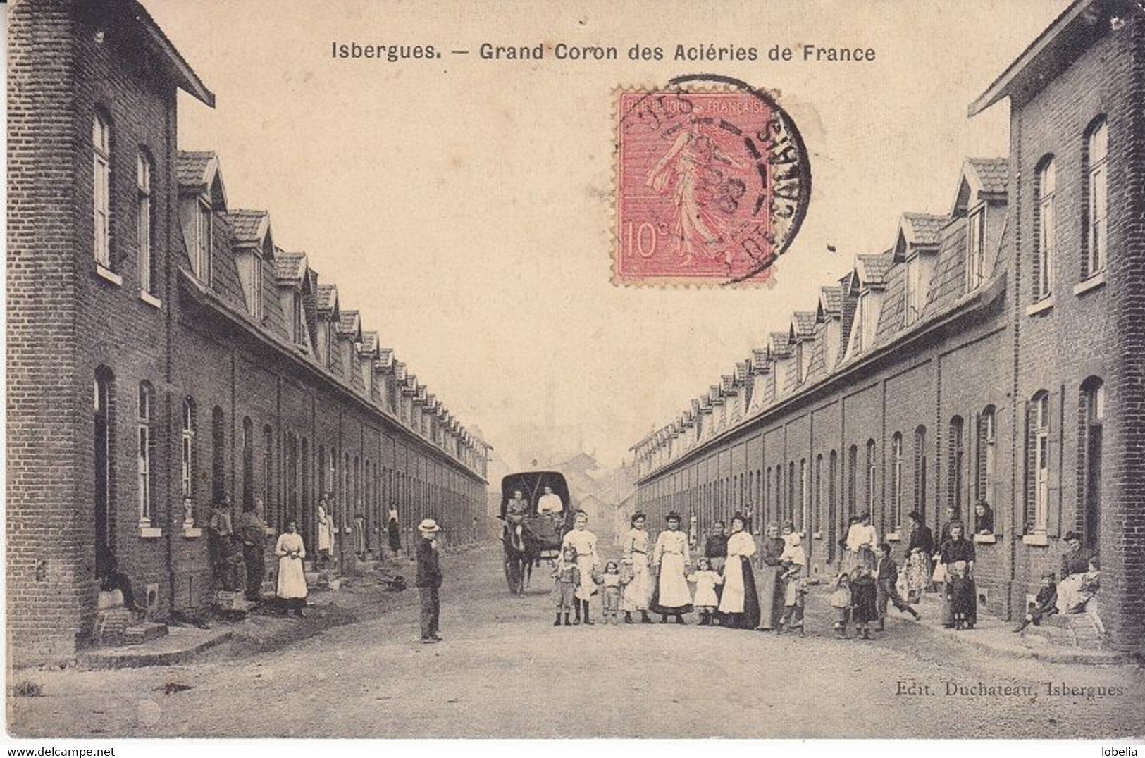 ISBERGUES - Grand Coron Des Aciéries De France  - Edit. Duchateau Isbergues - 1906 - Isbergues
