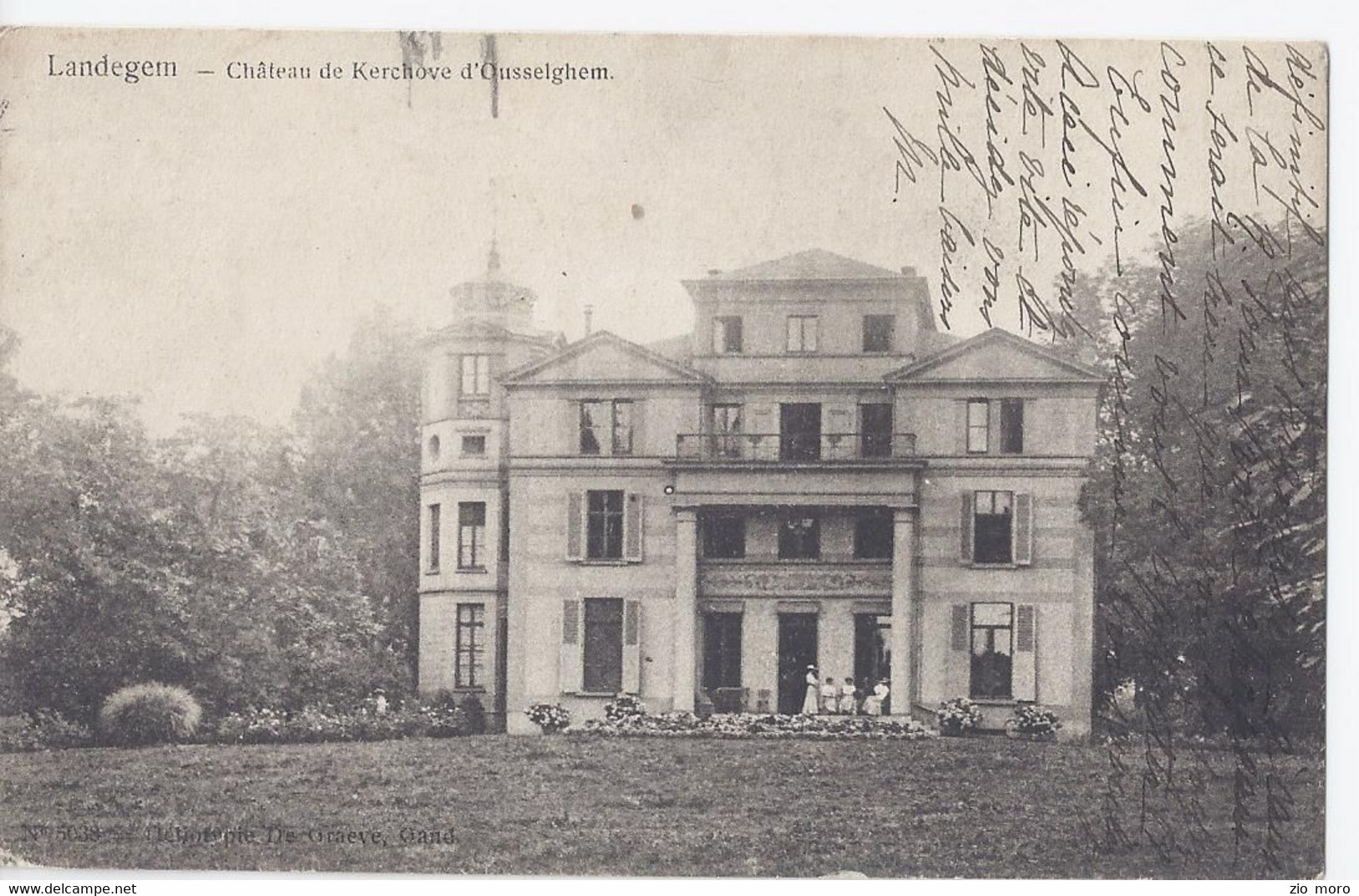 Landegem. Belgio - Fiandre  Château De Kerckhove D'Ousselghem 1914 - Otros & Sin Clasificación