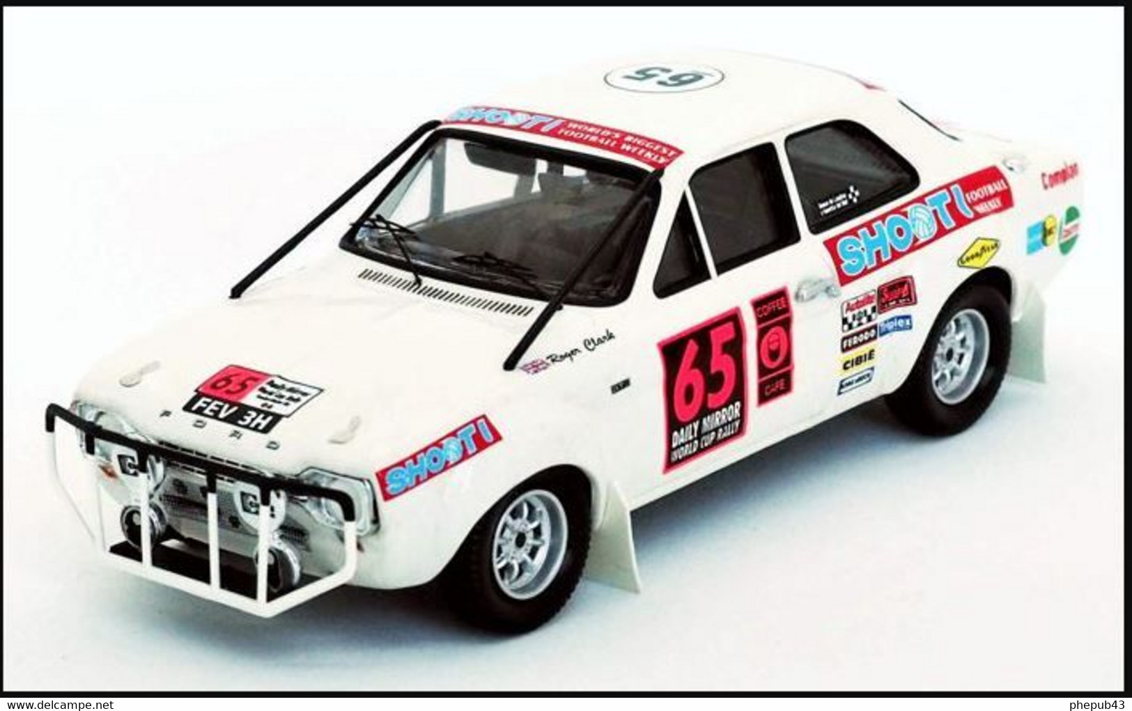 Ford Escort MkI - Roger Clark/A. Poole - London-Mexico World Cup Rally 1970 #65 - Troféu - Trofeu