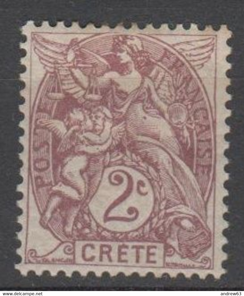 CRETA - Ufficio Francese - 2c - New Hinged - Unused Stamps