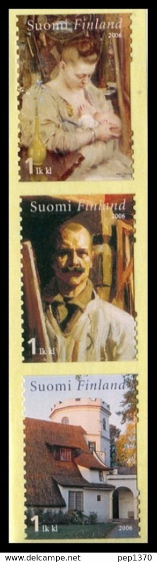 FINLANDIA 2006 - AKSELI GALLEN KALLETA - ILUSTRADOR - 3 SELLOS - Neufs