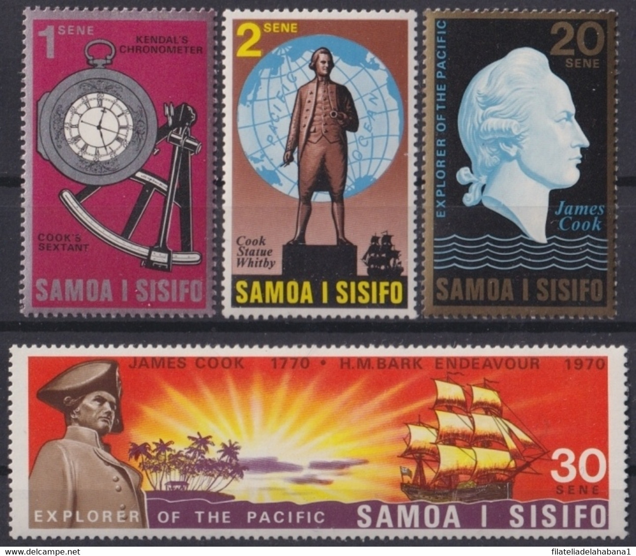 F-EX22152 SAMOA I SISIFO MNH 1970 CAPTAIN COOK SHIP - Amerikaans-Samoa