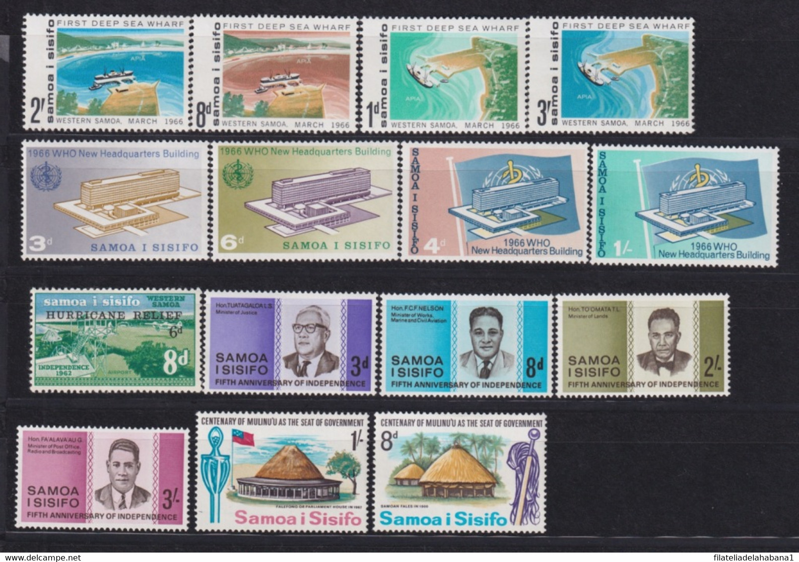 F-EX22154 SAMOA I SISIFO MNH 1966-67 STAMPS LOT - Samoa Américaine