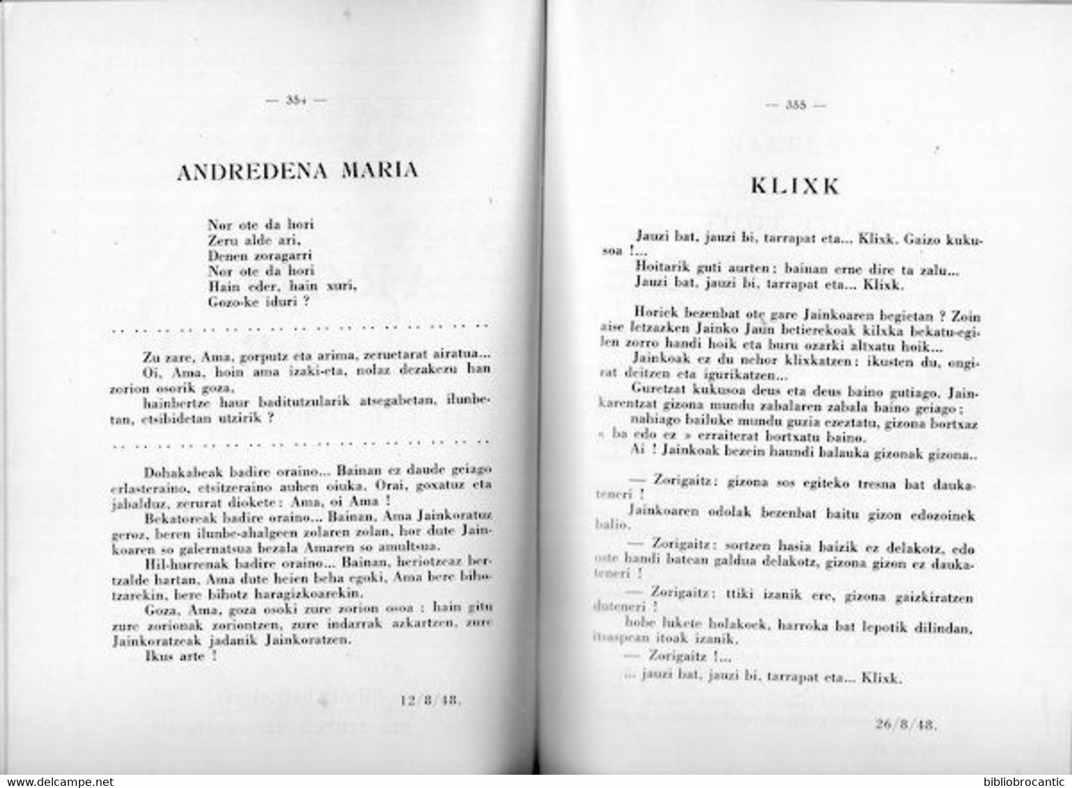 Revue GURE HERRIA - N°6/1967 < ALIENATION BASQUE/PILOTARIAK/ARGI ARZI.../Scan Sommaire - Pays Basque