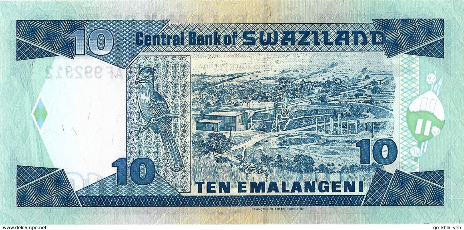 SWAZILAND  1995  10 Emalangeni  -  P.24a  Neuf UNC - Swaziland