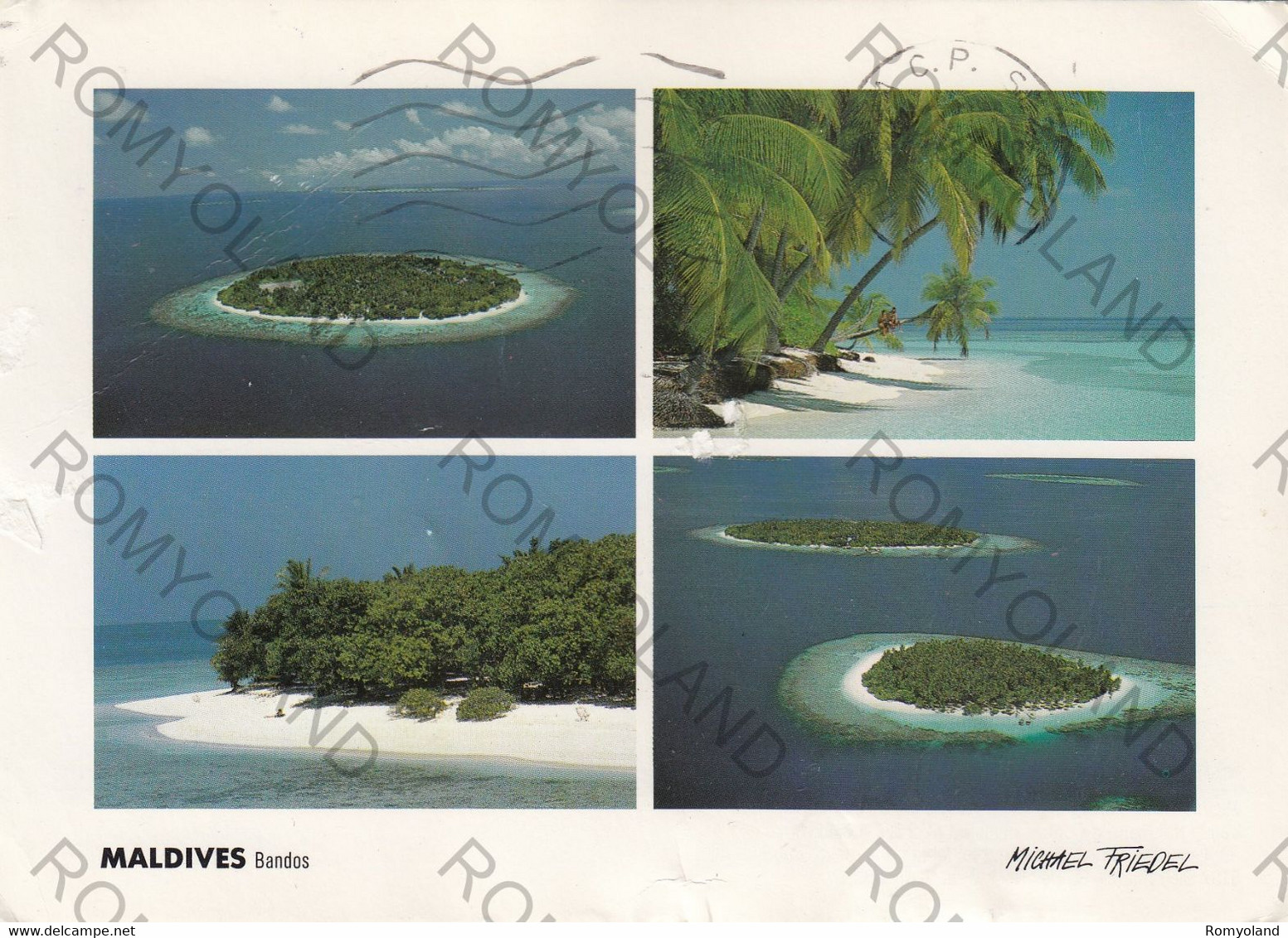 CARTOLINA  BANDOS ,MALE ATOLL,MALDIVES,VIAGGIATA - Maldives