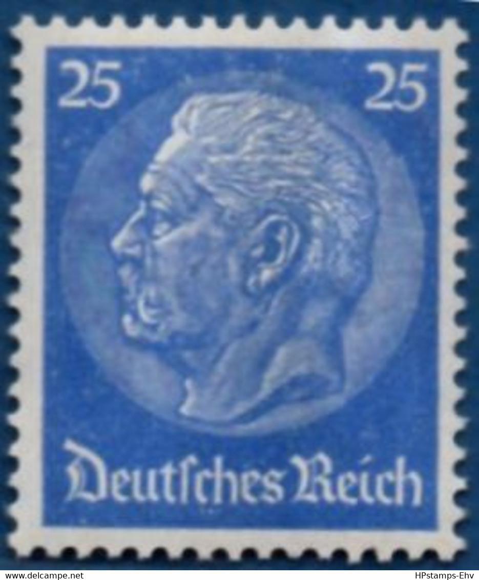 Germany 1933 25 Pf Hindenburg Lebhaftultramarin, Geprüft Schlegel "b" 1 Value MNH 2102.1409 - Ongebruikt