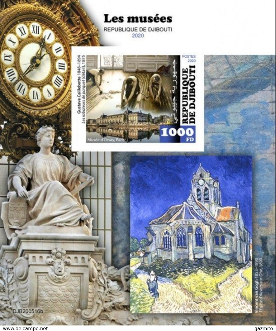 Djibouti 2020, Museum, Clock, Van Gogh, BF IMPERFORATED - Horlogerie