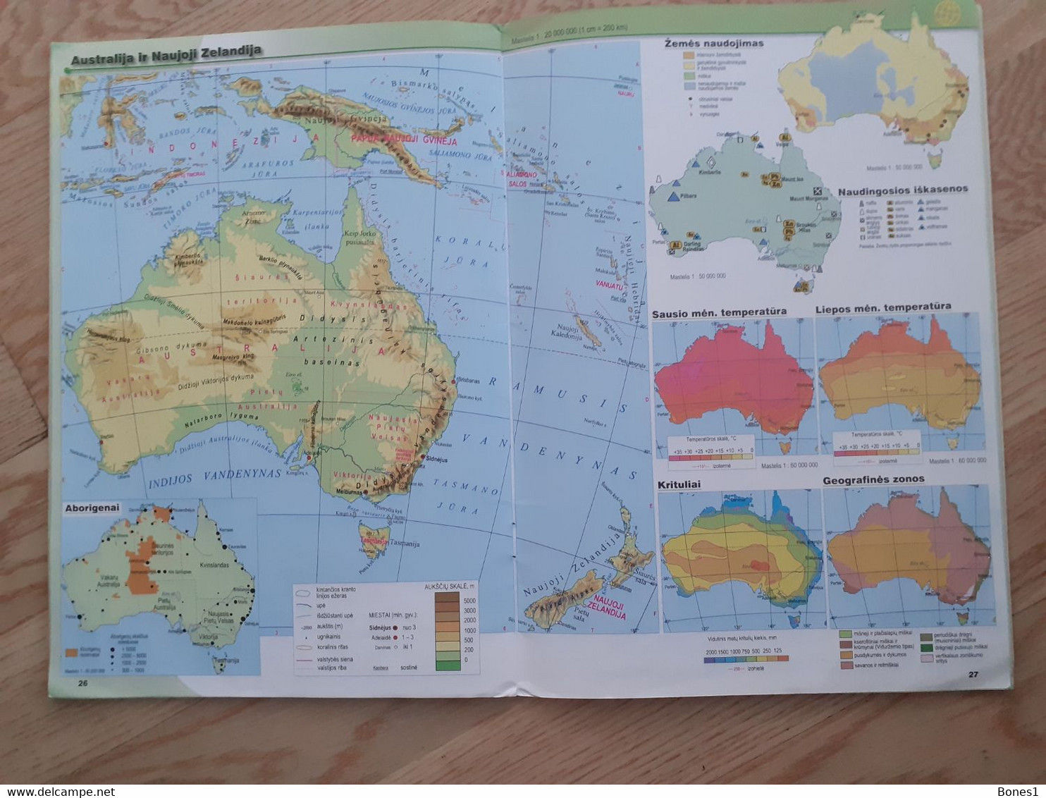 Lithuanian Geographic Atlas School Maps - Scolastici