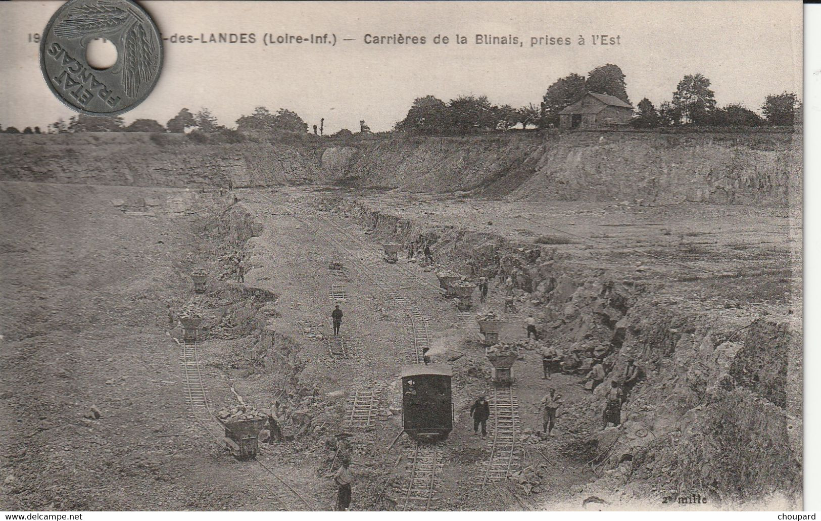 44 -Très Belle Carte Postale Ancienne De  SAINT PHILBERT DE GRAND LIEU  Vue Générale - Entertainers