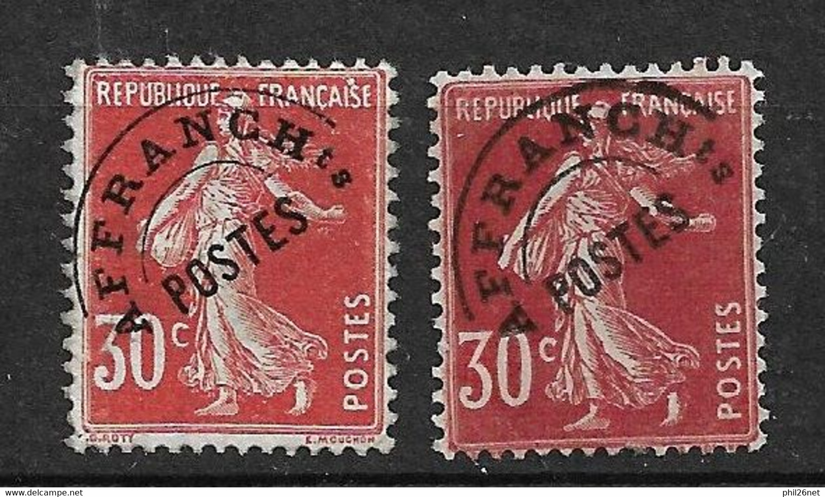 France  Préoblitéré   N° 58  Et  61   Neufs   *     B/TB    Voir Scans       - 1893-1947