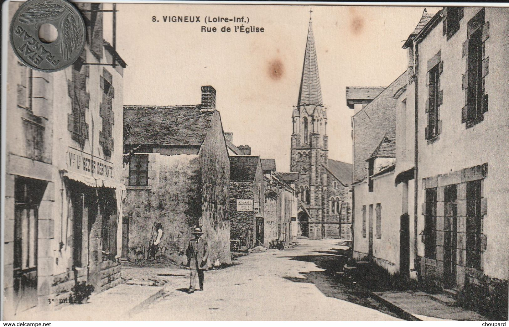 44 -Très Belle Carte Postale Ancienne De  SAINT PHILBERT DE GRAND LIEU  Vue Générale - Artistes