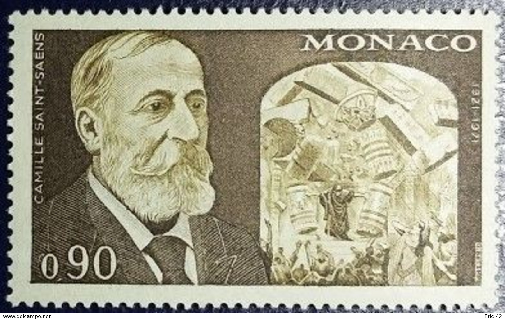 Monaco 1972. N° 869. 50ème Anniversaire De La Mort De Camille Saint-Saëns. Neuf** MNH - Nuevos