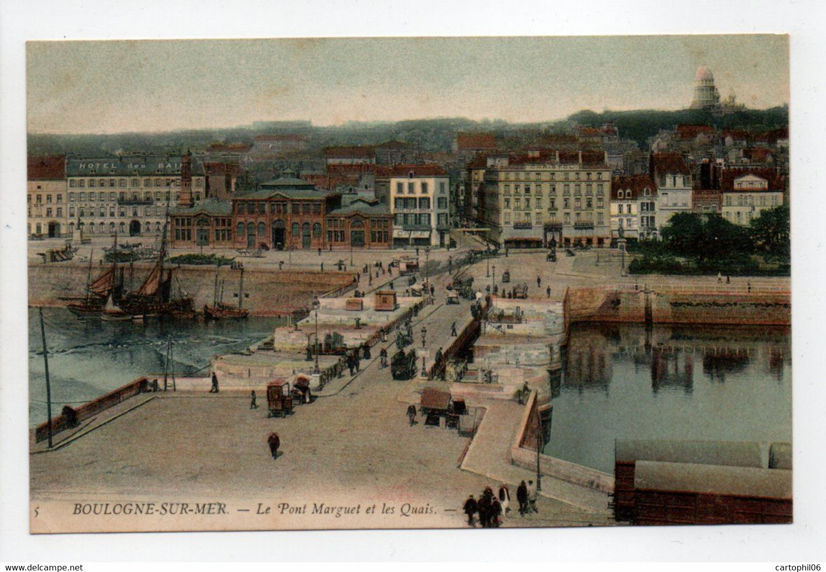 - CPA BOULOGNE-SUR-MER (62) - Le Pont Marguet Et Les Quais (belle Animation) - - Boulogne Sur Mer