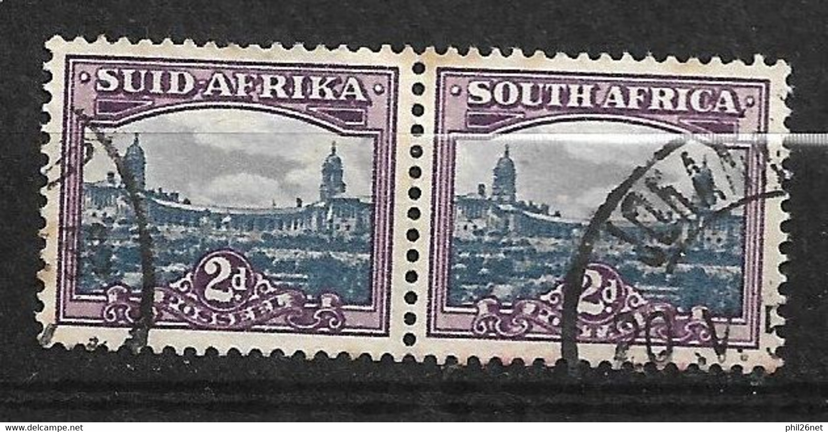 Afrique Du Sud N° 24 Et 31  Se Tenant    Oblitérés B/ TB      Voir Scans       - Used Stamps