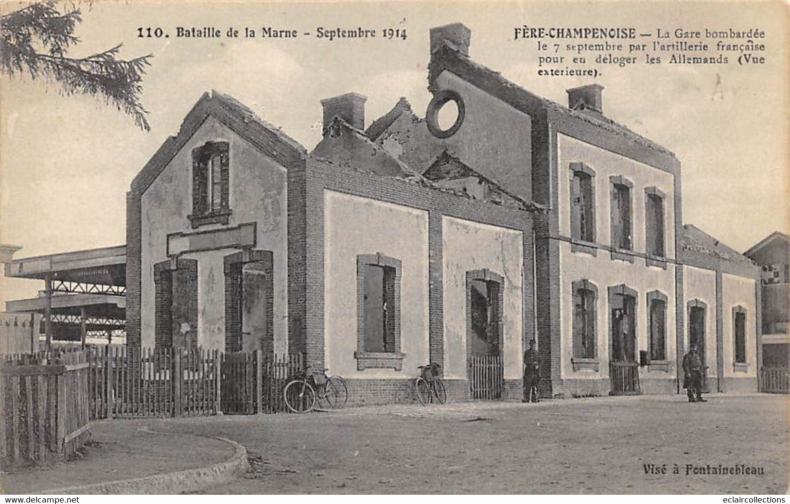 Fère-Champenoise        51        Guerre 14/18  La Gare Bombardée      (voir Scan) - Fère-Champenoise