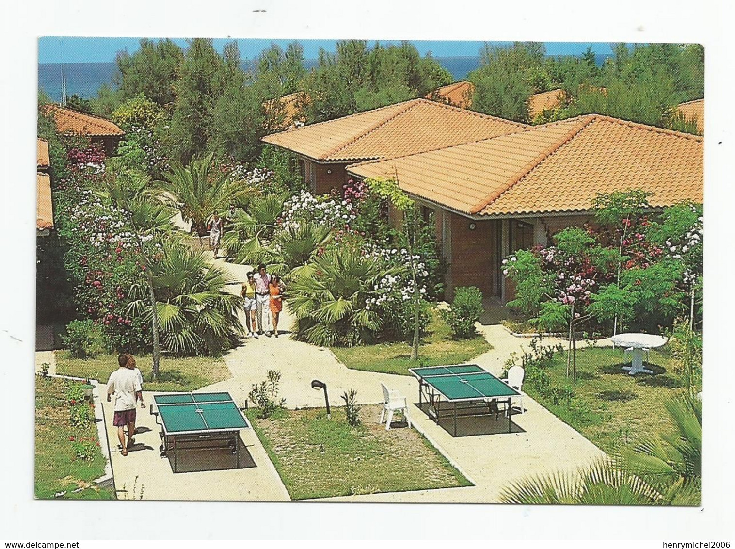 Italie Italia Italy Sicilia Palermo Garden Beach Hotel Campofelice Di Roccella Ping Pong - Palermo