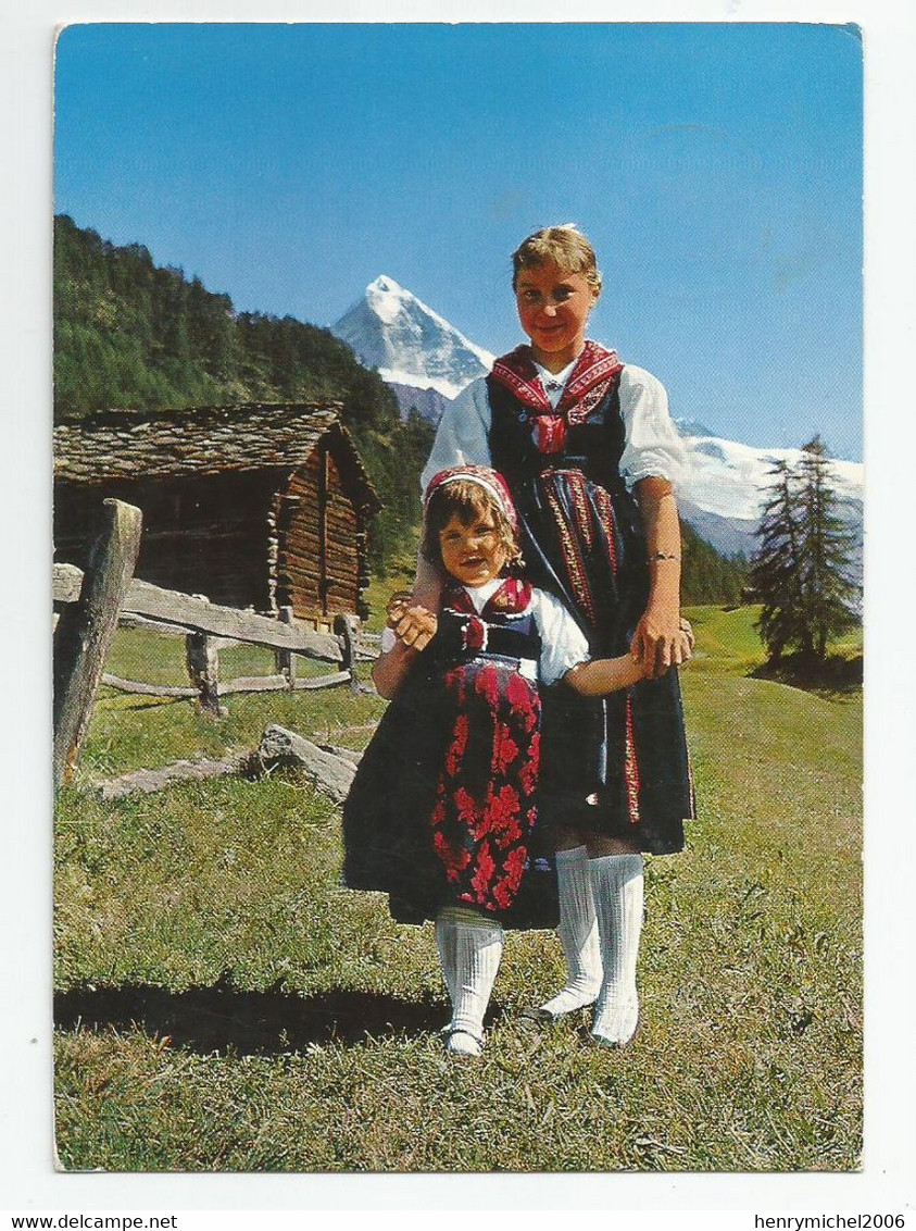 Suisse Vs Valais Costumes Du Val D'hérens Costumes Et Figures Dt Blanche 4357 M - Autres & Non Classés