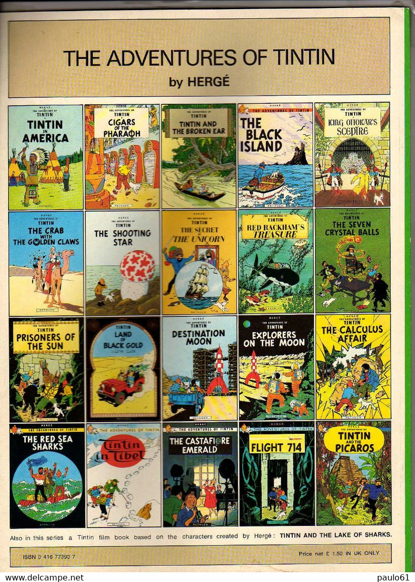 Tintin English Version Soft Cover .Le SCEPTRE D'OTTOKAR - Collections