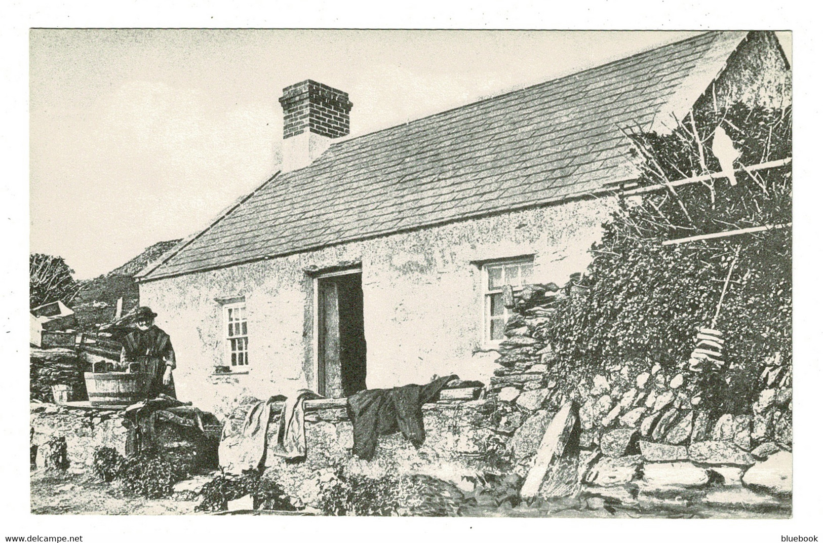 Ref 1468 - Reproduction Postcard - Cottage Of Jane Williams Bardsey Island  C. 1910 Wales - Merionethshire