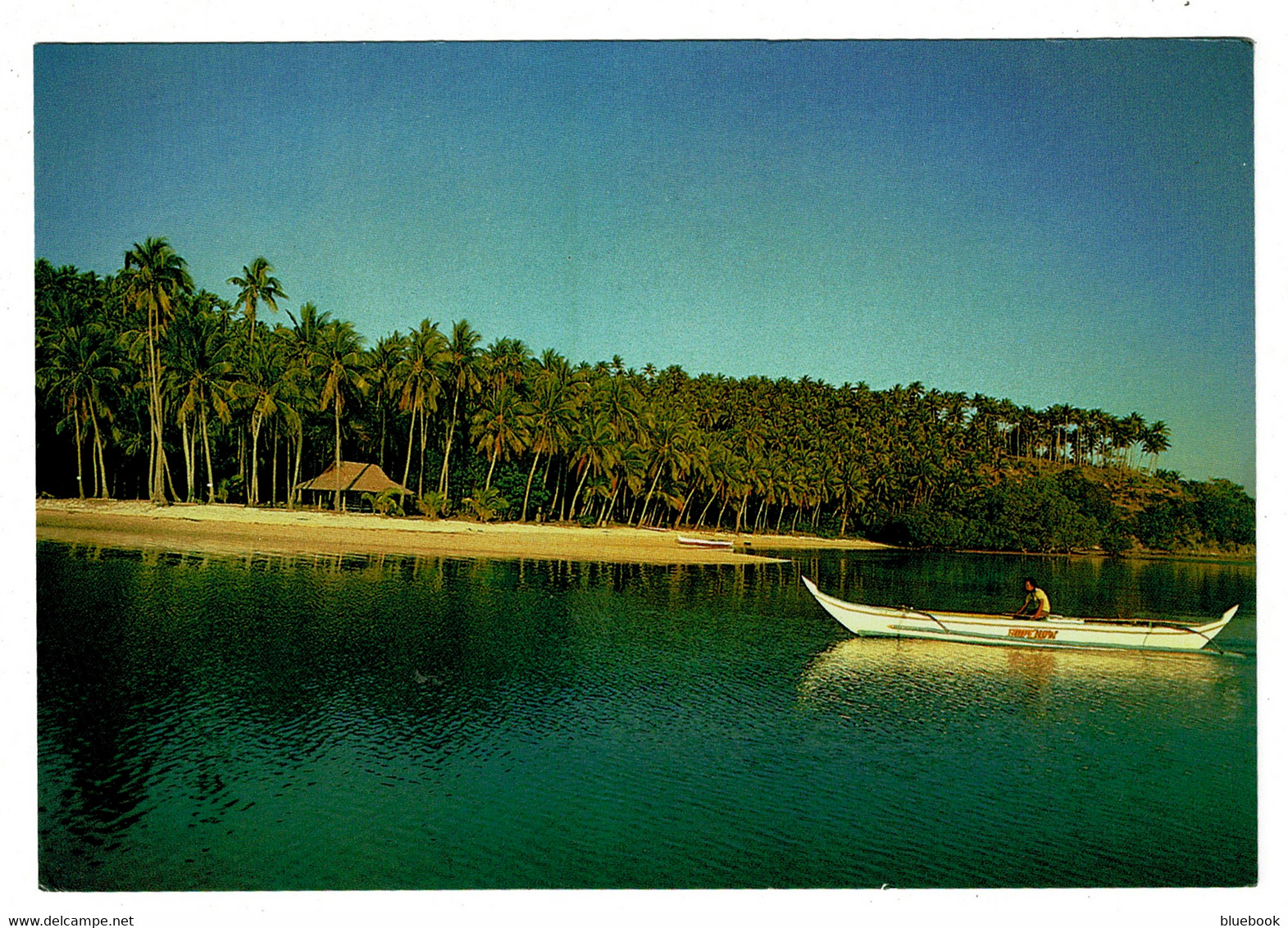 Ref 1468 - 1985 Postcard - Puerto Galera Mindoro Philippines - Meter Mark To Birmingham UK - Filippine