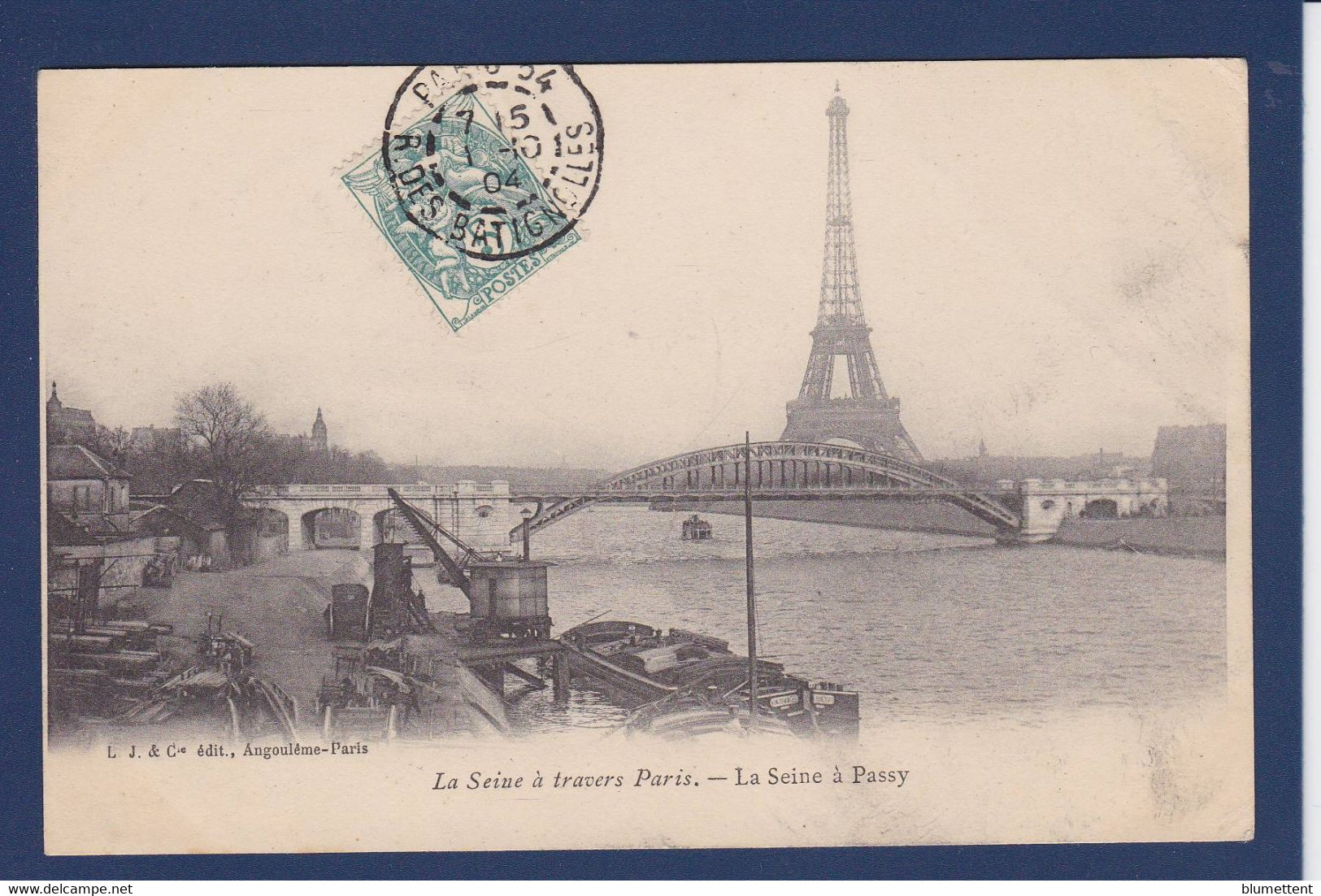 CPA [75] Paris > La Seine à Travers Paris Circulé - Die Seine Und Ihre Ufer