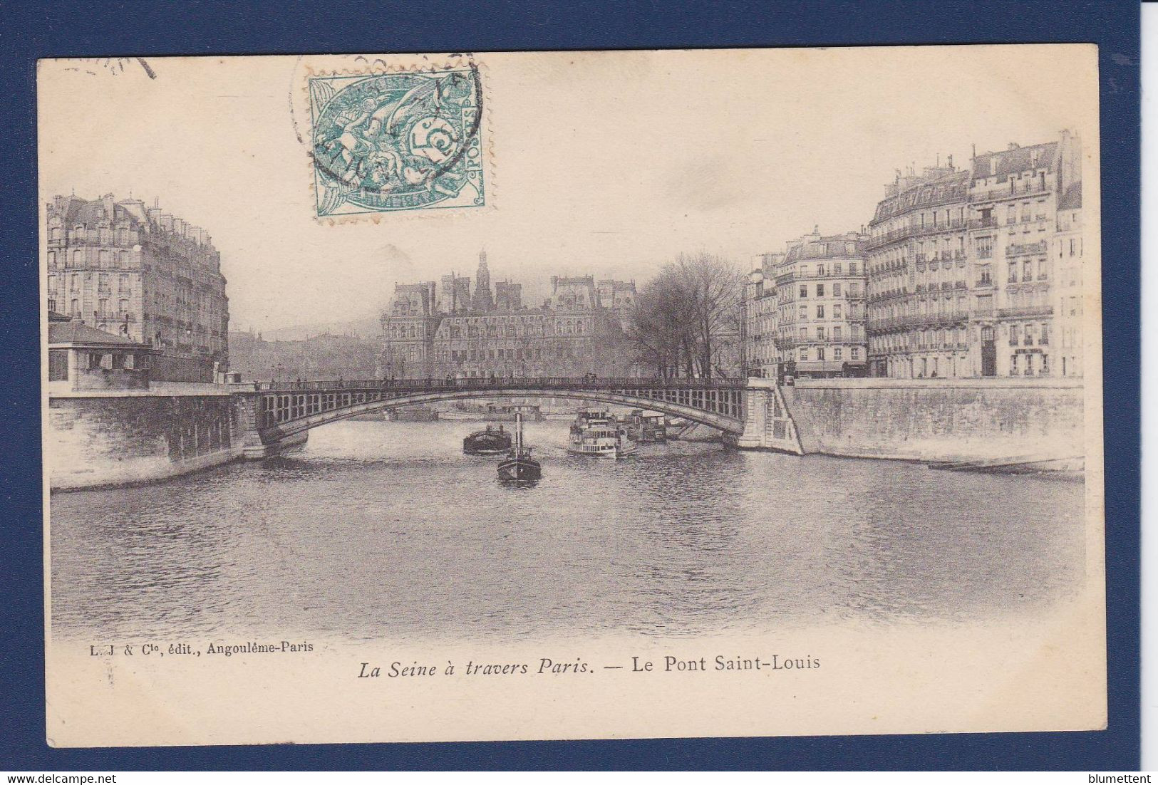 CPA [75] Paris > La Seine à Travers Paris Circulé - La Seine Et Ses Bords