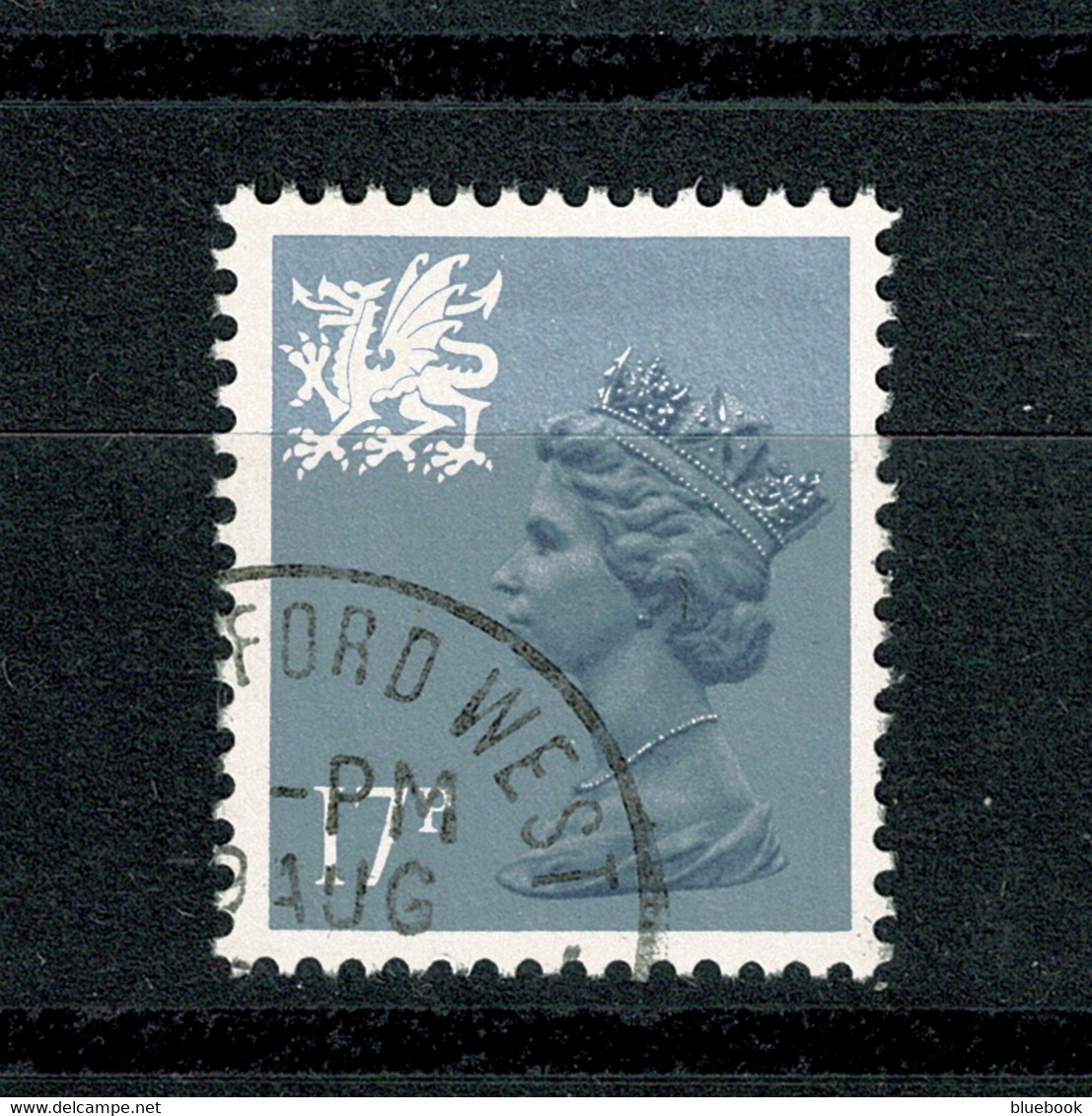 Ref 1469 - GB 1986 Wales Regional Machin Stamp Very Fine Used 17p Type II - SG W44 - Wales