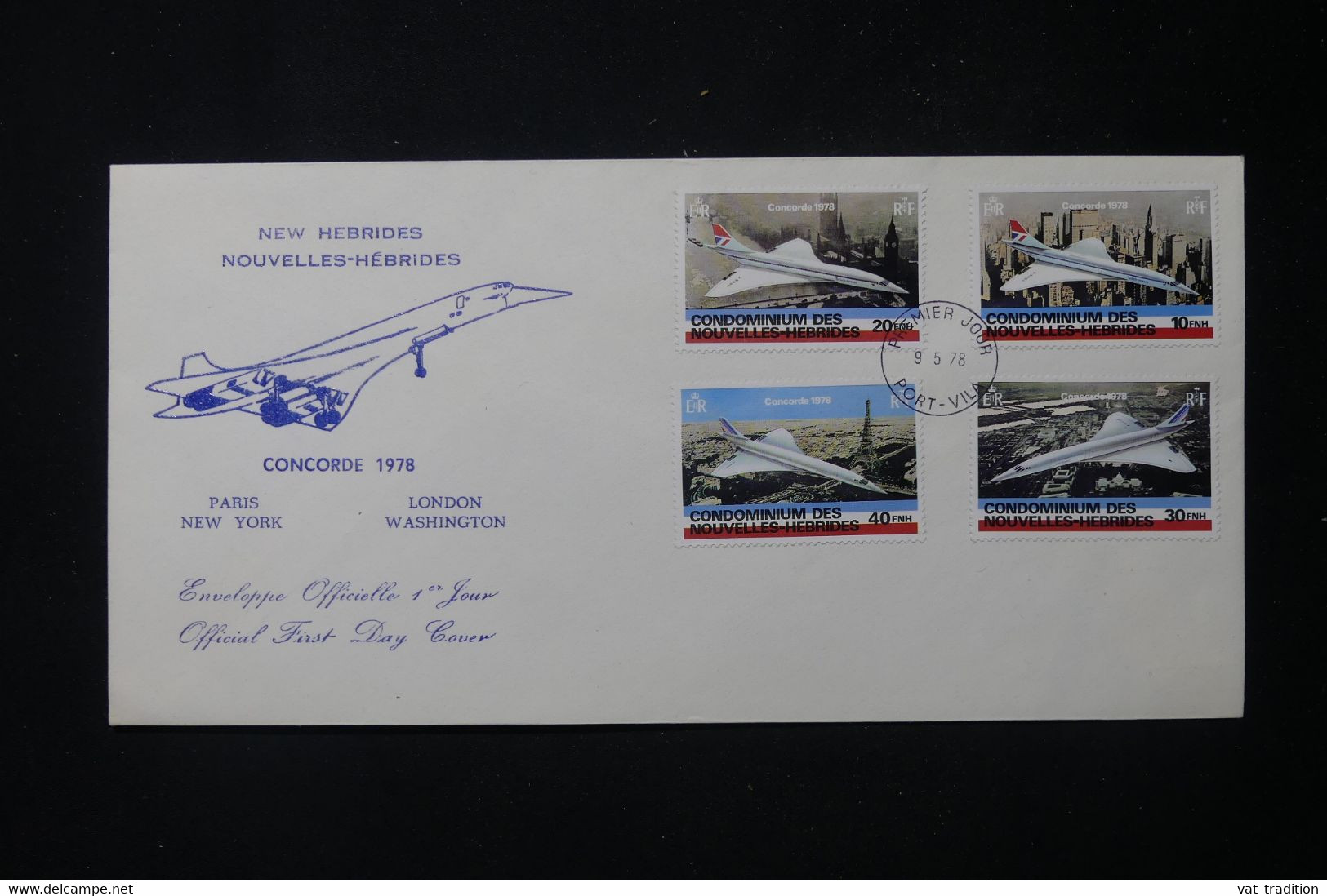NOUVELLES HÉBRIDES - Enveloppe FDC En 1978 - Concorde - L 88920 - FDC