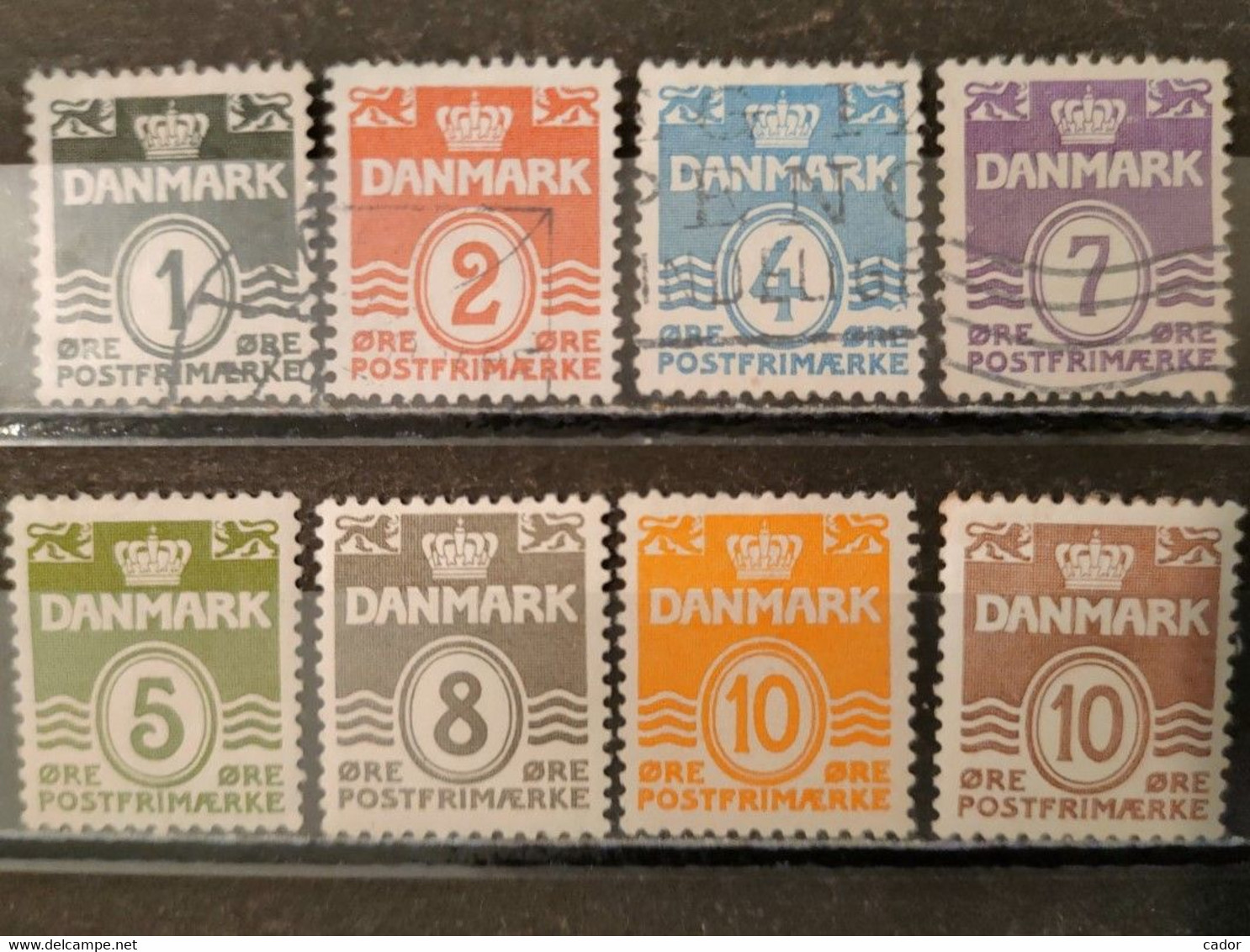 DANEMARK -  1933/1940 N° 207/213A (4o/4* - Voir Scan) - Autres & Non Classés