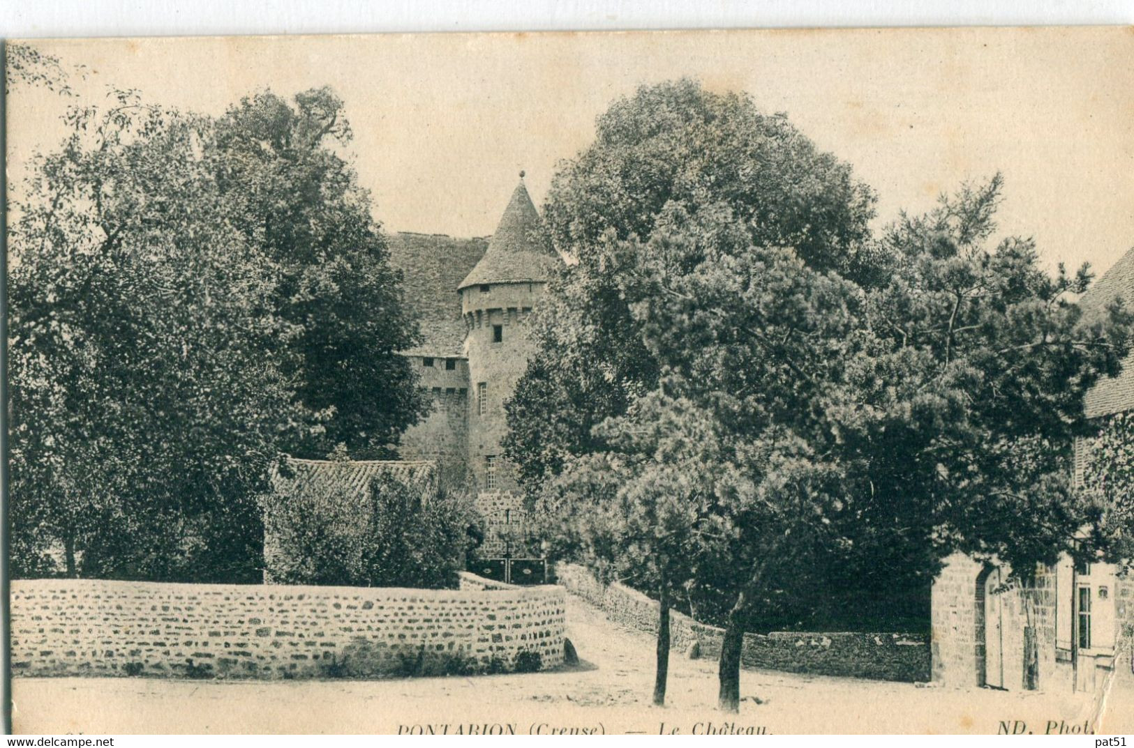 23 - Pontarion : Le Château - Pontarion