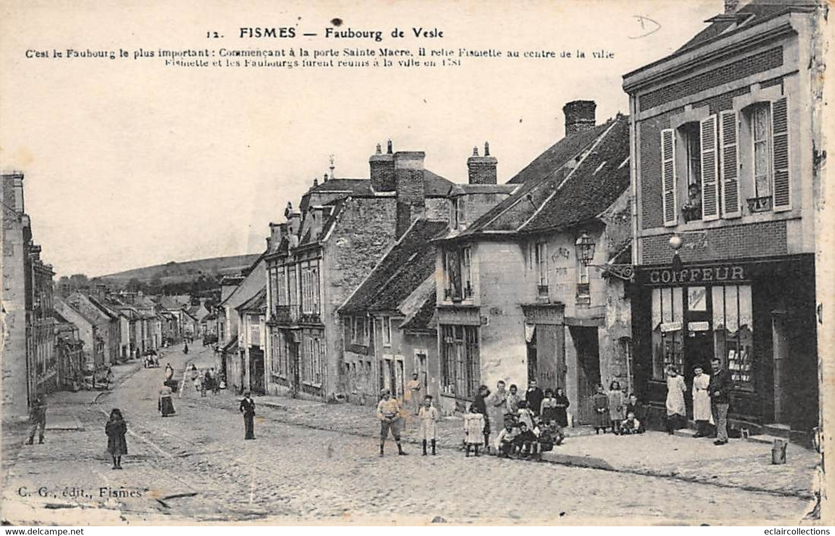 Fismes        51             Faubourg De Vesles    . Coiffeur           (voir Scan) - Fismes