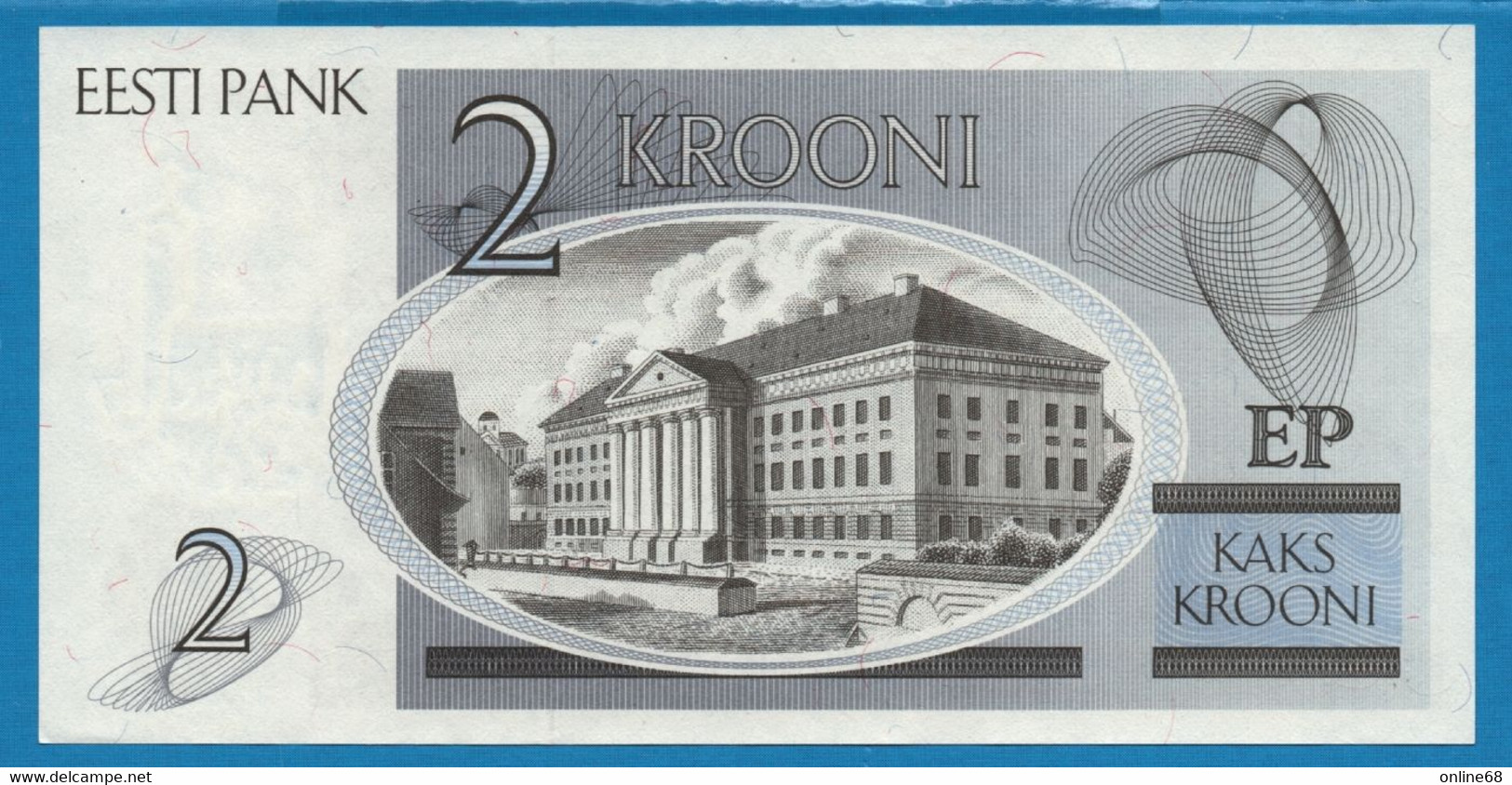 ESTONIA 2 Krooni 1992 # AC0818602 P# 70 Karl Ernst Von Baer - Estland