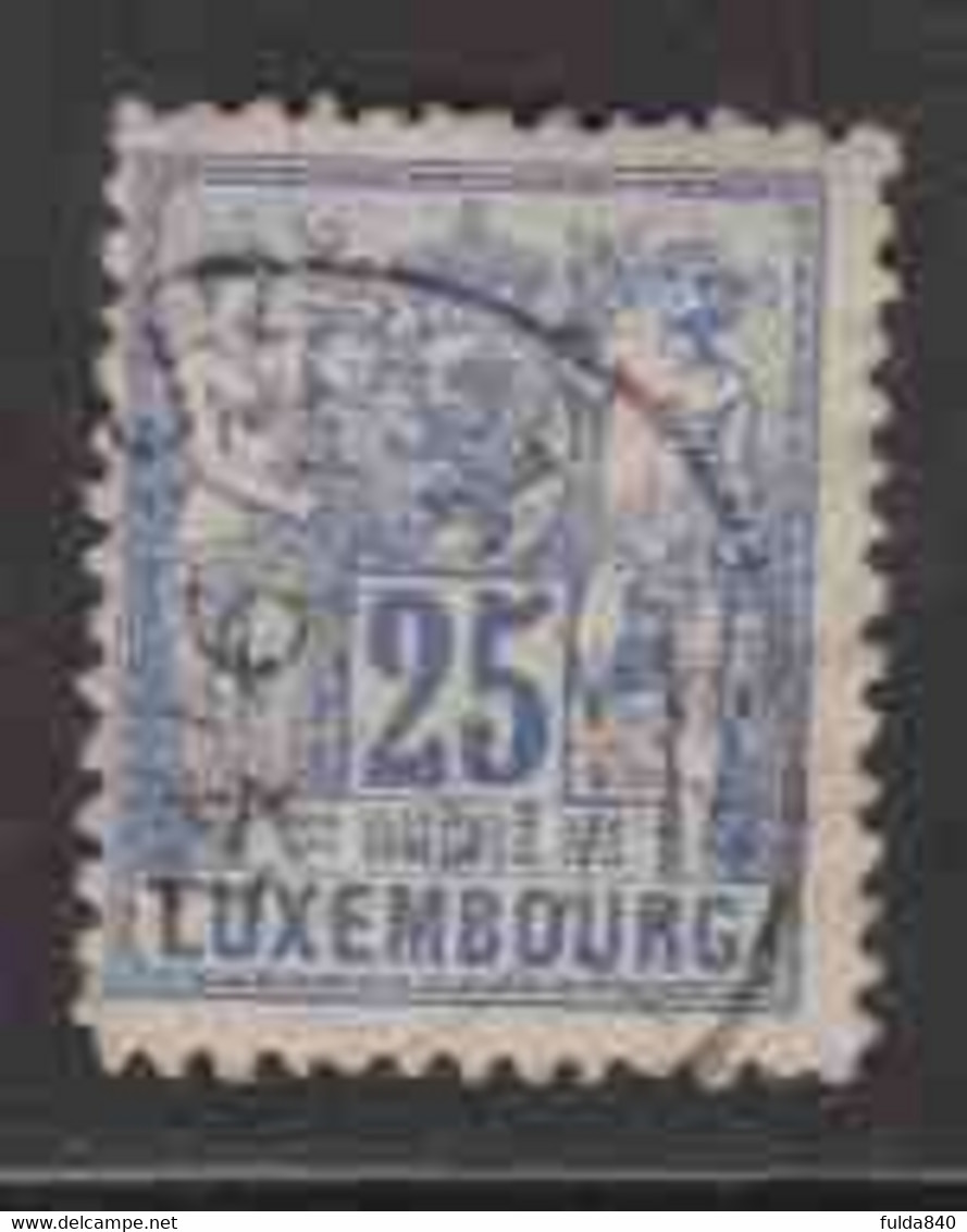 Gd DUCHE DE LUXEMBOURS  (Y&T) 1882/91 - N°54  * Allégorie*    25c. Obli () - 1882 Allegory