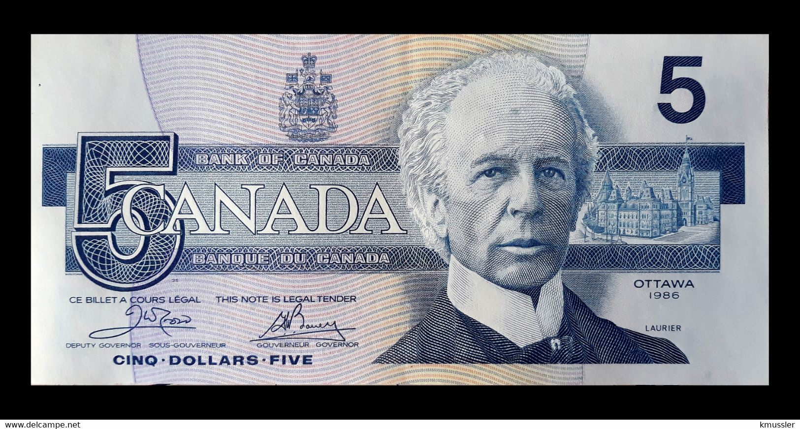 # # # Banknote Kanada (Canada) 5 Dollars 1986 UNC # # # - Canada
